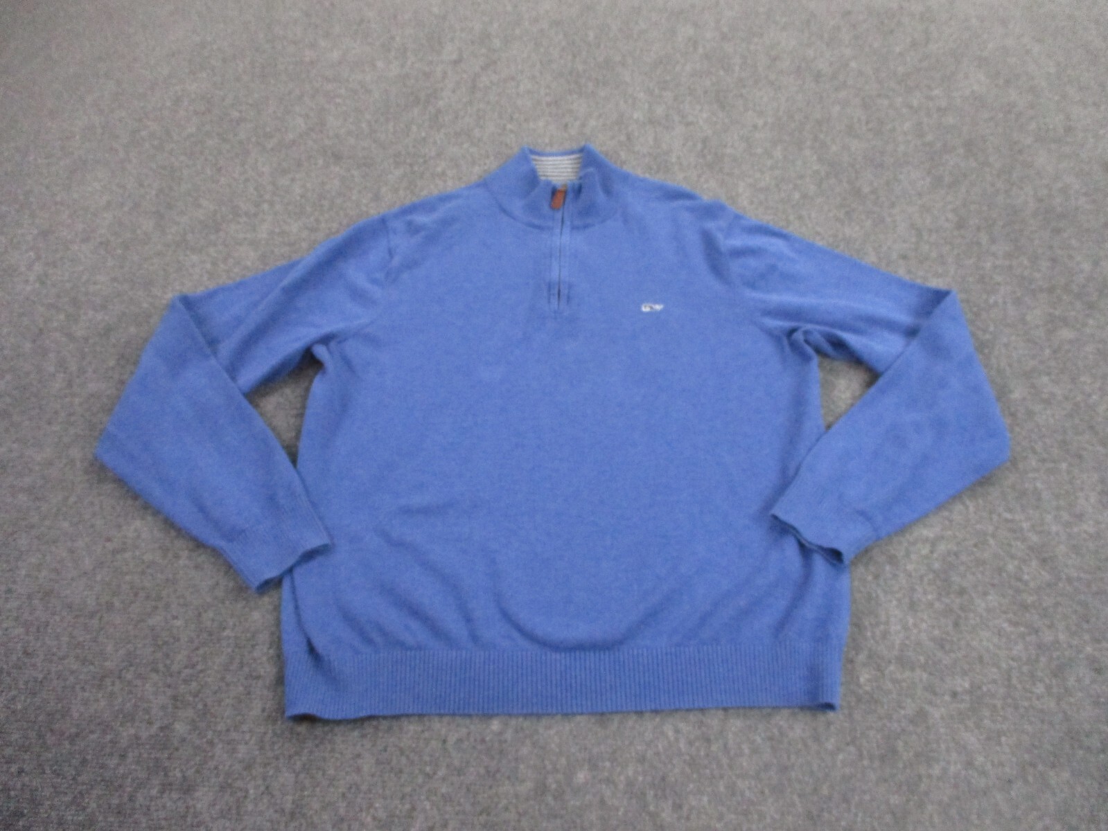 Vineyard Vines Blue Fleece Jacket for Men Outdoor Hiking Casual Wear