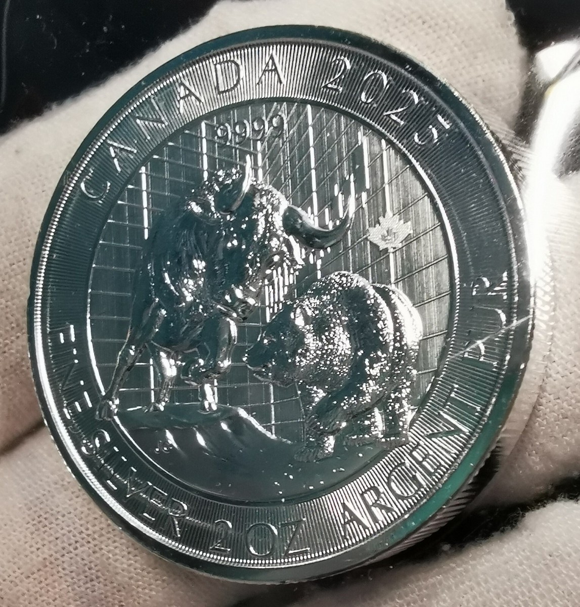 アンビリカル Buy 2025 2 oz Canadian Silver Bull and Bear Coin (BU
