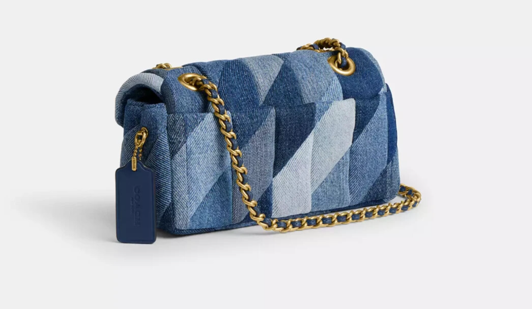 美品　Coach Denim Patchwork Accessory Pouch Coach Denim Patchwork Accessory Pouch Mini Handbag 41461 | eBay