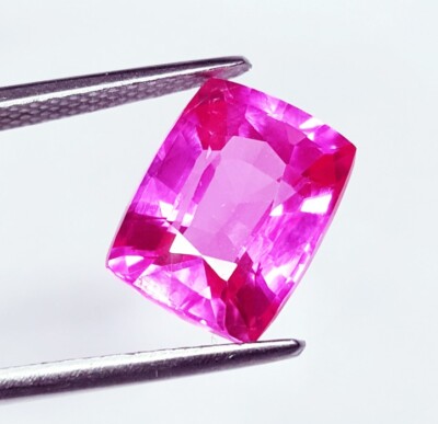 10,52 ct natürlicher rosa Saphir loser Edelstein zertifiziert Kissenschliff S...