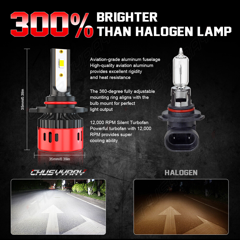 for Nissan 300ZX 1990-1996 6000K LED Headlight High Low +Fog