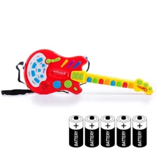 Dimple Handheld Musical Electronic Toy Guitar w/ 20 Interactive Buttons for kids