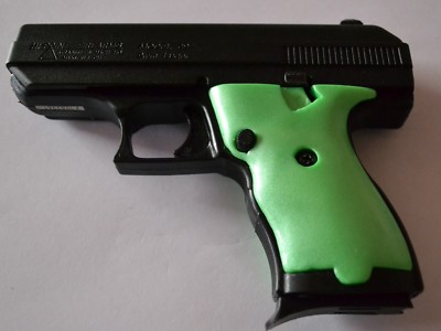 Hi Point C9 CF 380 pistol grips pearl neon green plastic | eBay
