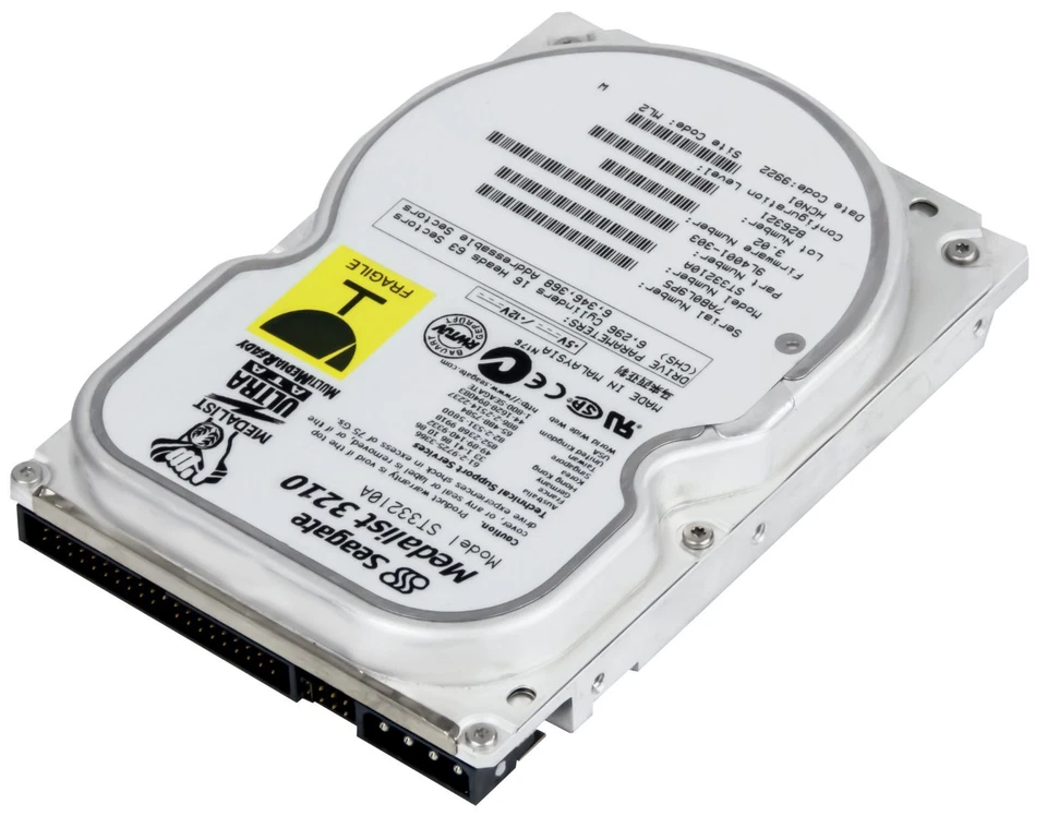 Hard Drive Seagate Medalist 3210 ST33210A 3.2GB 5400U/Min 256KB Ata 3.5 " Inch - Image 3 of 3