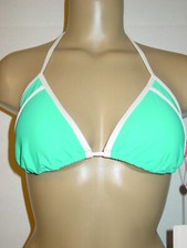 Women's Red Carter Swimsuit Aqua Blue White String Bikini Top Padded-M 8-NWT NEW