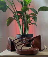 Chunky Heeled Mule Sandals