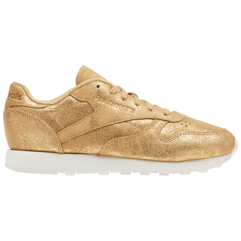 Ejercicio mañanero Racionalización Comprimido Reebok Classic Leather &#034;Shimmer&#034; (GOLD/CHALK) Women&#039;s Shoes  CN0574 | eBay