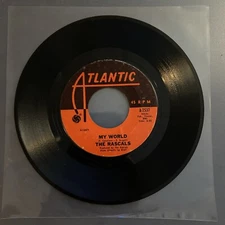 The Rascals 45rpm Vinyl Record People Got To Be Free/My World 7” Inch