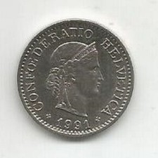 SWITZERLAND 10 RAPPEN 1991 B
