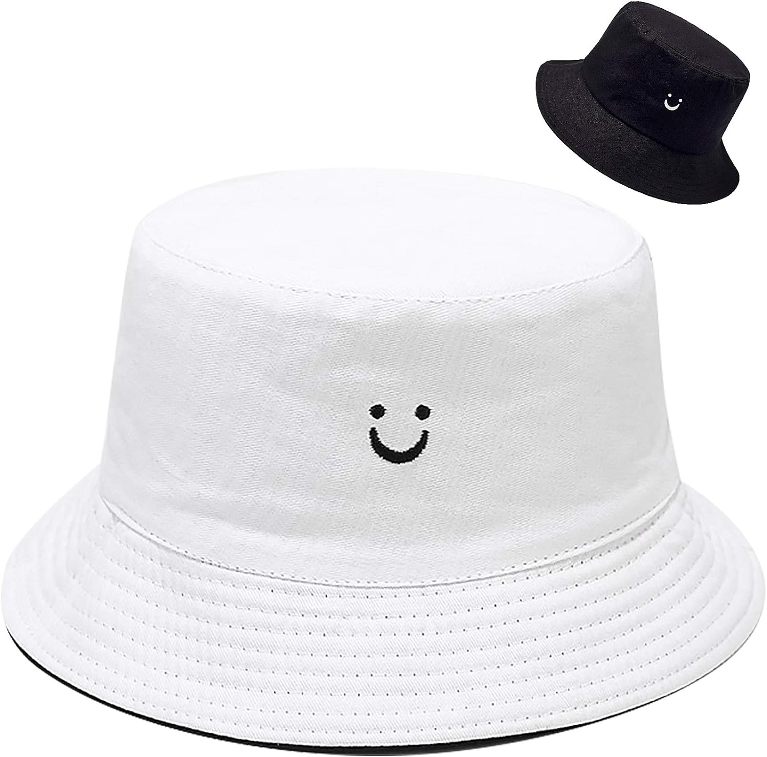 Unisex Bucket Hat Beach Sun Hat Aesthetic Fishing Hat for Men Women Teens, Rever