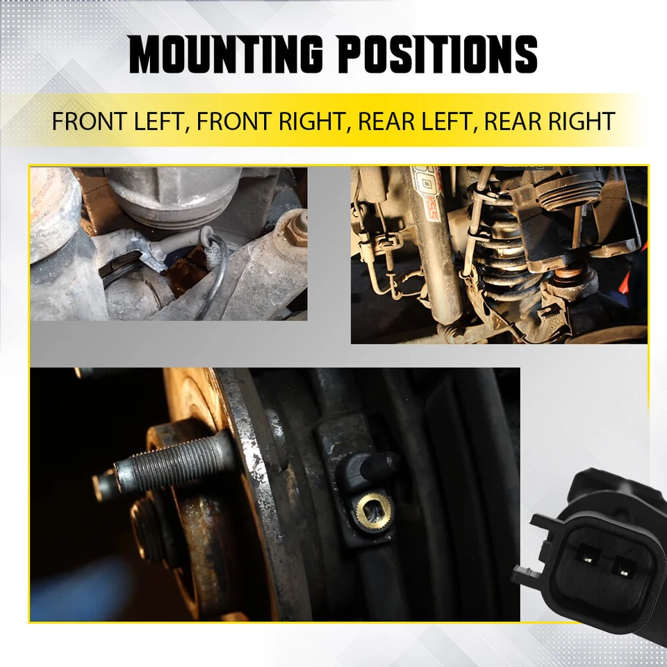 Set of 4 ABS Wheel Speed Sensor 68003281AA For 2007-2017 Jeep Wrangler 3.8L 3.6L - Image 4 of 4