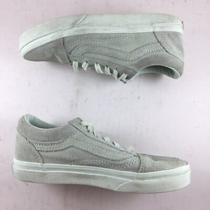 mint green and grey vans