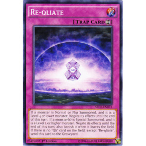 Re-qliate - SECE-EN073 - Common - 1st Edition NM YuGiOh! Secrets of Eternity - Picture 1 of 1