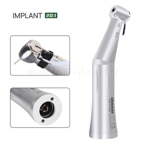 Dental Contra Angle 20:1 Reduction Implant (LED) Low Speed Handpiece Fit NSK ty - Picture 30 of 37