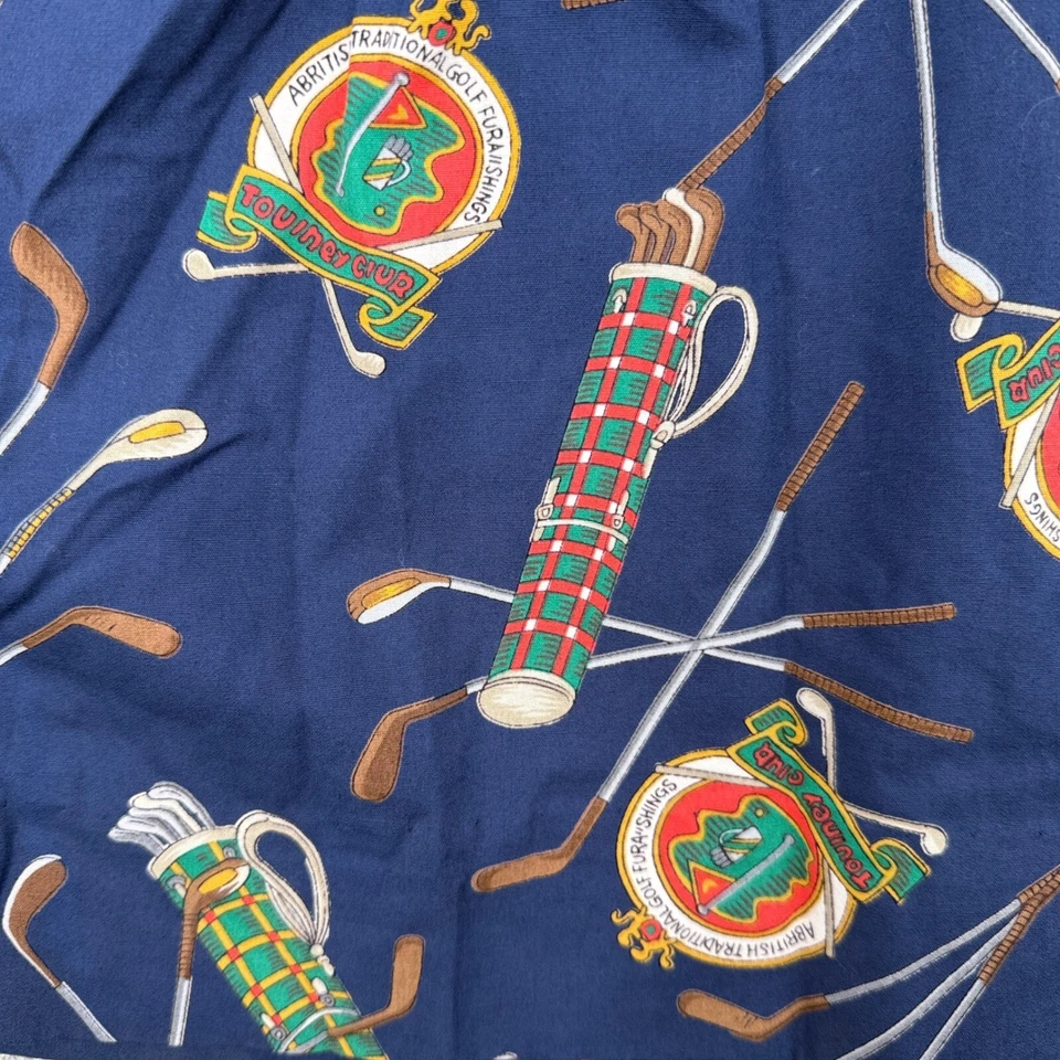 Pantalones Cortos De Colección Quantum Sportswear Estampado de Golf Cintura Alta Algodón Talla 8 Novedad Años 90 Preparación Foto 3 de 4