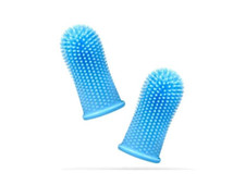 Pet Toothbrush, Two Pack, 360 Finger Brushes, With case