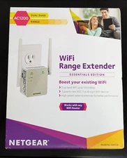 NETGEAR - Dual-band WiFi Range Extender - Essentials Edition, 1.2Gbps, Wall-plug
