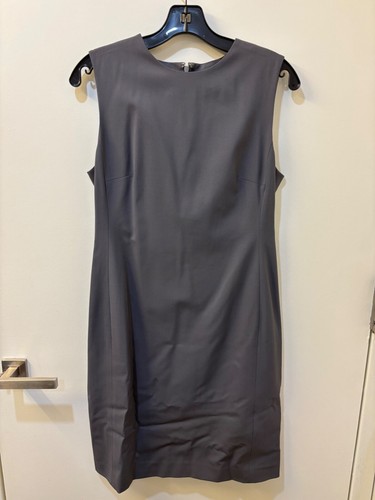 Theory Women's Good Wool Eano Sheath Dress Size 6 Dark Cement