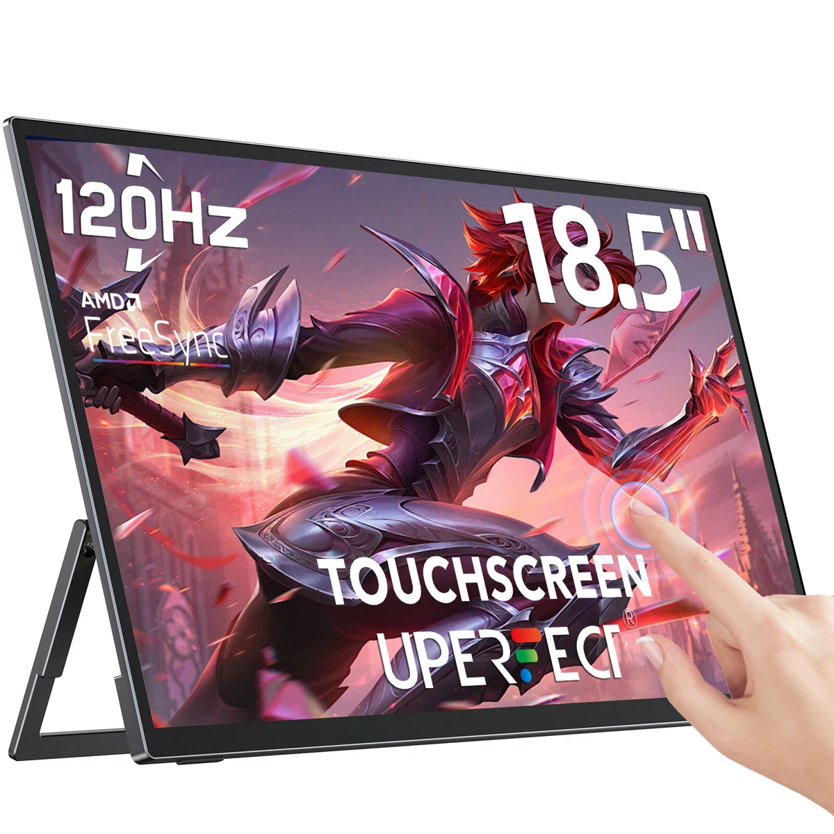 UPERFECT 18.5'' Touchscreen 120Hz Portable Monitor w/180