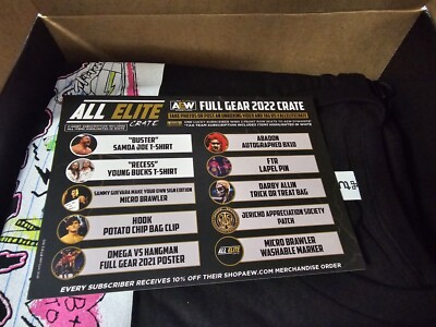 AEW Elite Crate Full Gear 2022 - 3xl Shirts - COMPLETE