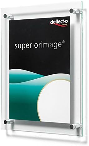 Держатель для вывески Deflecto или меню настенный со скошенным краем акриловый 216x279 м 8390₽