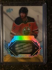 2019-20 Upper Deck Engrained Remnants ADAM LARSSON 94/100 #RAL Seattle Kraken!