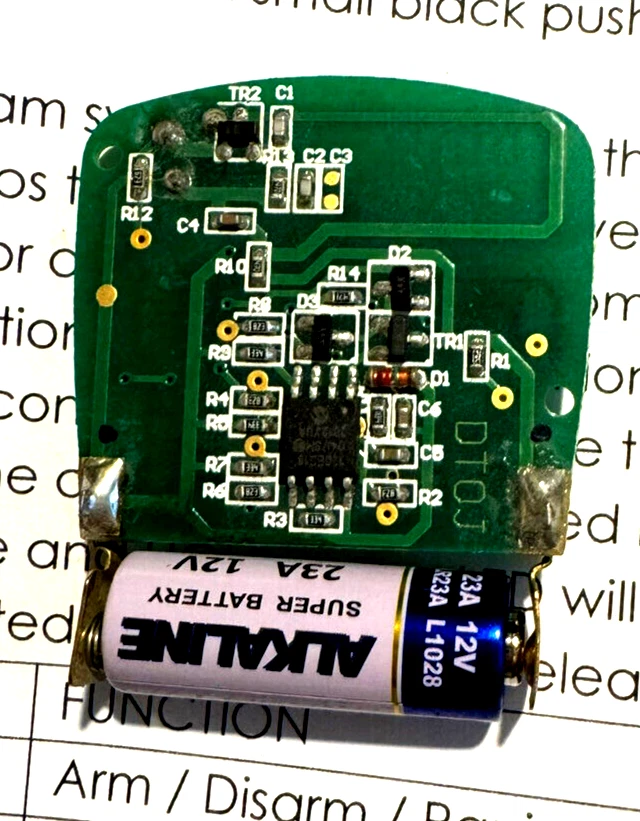 VIPER Keyless REMOTE FCC ID EZSDEI475 RPN485M 1 WAY KEY FOB RPN 485M w/Program - Image 3 of 4