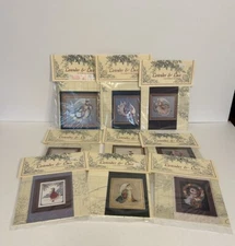 Lavender & Lace Cross Stitch Patterns Angel Lot-Fairy Dreams-Winter Rose-Lot 9