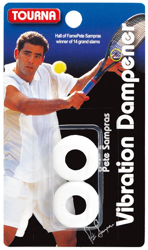 Tourna Sampras White Vibration Dampener for Tennis Rackets | eBay