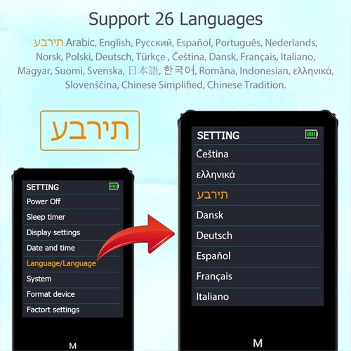 NUEVO Reproductor de MP3 Bluetooth Pantalla Táctil Deportes Sin Pérdidas Reproductor de Música HIFI Radio FM - Imagen 9 de 17