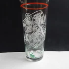 Battle of Antietam Decorated Glass Civil War Soldier Cannon Gettysburg Map vtg