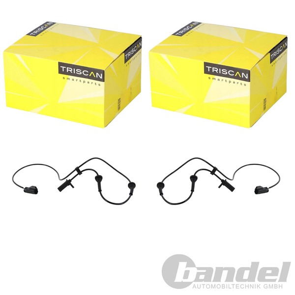 2X Triscan ABS-SENSOR Raddrehzahl Vorne Passend FüR Volvo C70 S70 V70-image