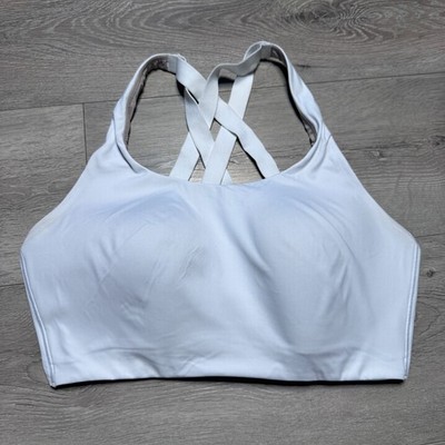 Lululemon Enlite High Support Sports Bra White 38DD Adjustable Straps