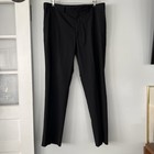 Vintage DKNY Dress Pants Men’s 38 Black Straight Flat Front Wool Blend Hong Kong — photo 1