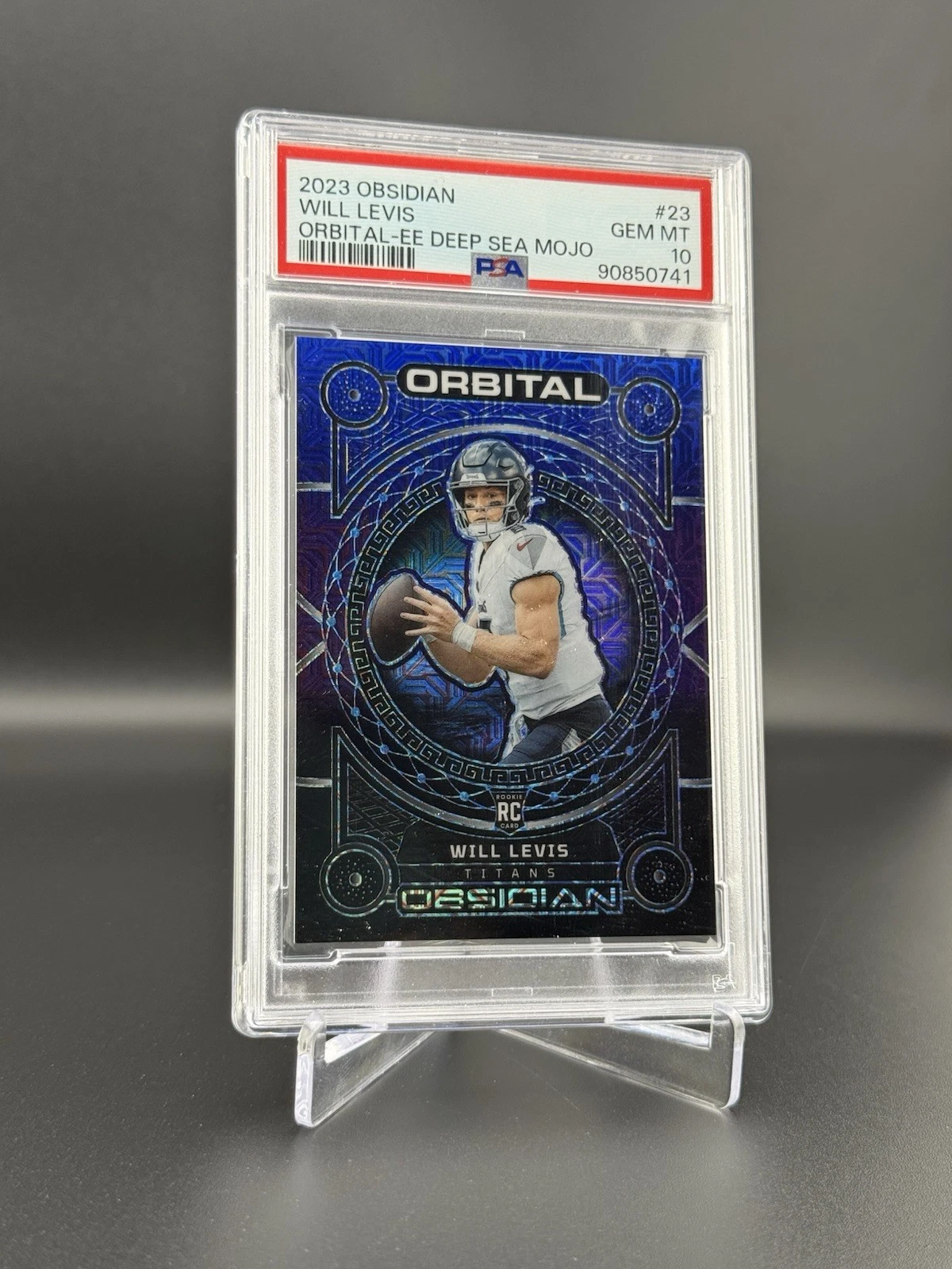 Will Levis Panini Obsidian Orbital #23 Electric Etch Deep Sea Mojo
