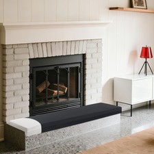2-Inch Thick Fireplace Hearth Cushion, 72"x14" Baby Proofing Seat Edge Pad fo...