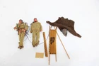 F x2 Vintage 1973 Marx Gabriel Tonto Actions Figures W/Accessories & Weapons