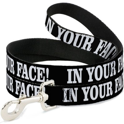Dog Leash IN YOUR FACE Black/White (US IMPORT)