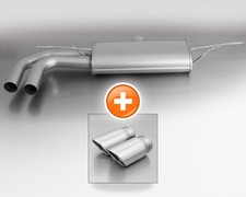 Remus Sportauspuff Audi A3/A3 Sportback 8V, Bj. 2012-2018, Endrohr 2x84mm rund