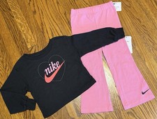 NIKE SPORT AUTHENTIC TODDLERS GIRLS BRAND NEW ORIGINAL 2Pc SET Size 4, NWT