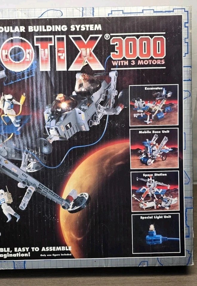 Vintage 1994 Robotix 3000 - Motorized Modular Building System #98300 Incomplete - Image 3 of 4