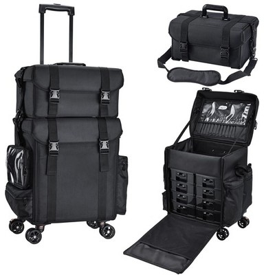 Stagiant Professional Rolling Makeup Case Soft Sided Cosmetology Or... Fast Ship