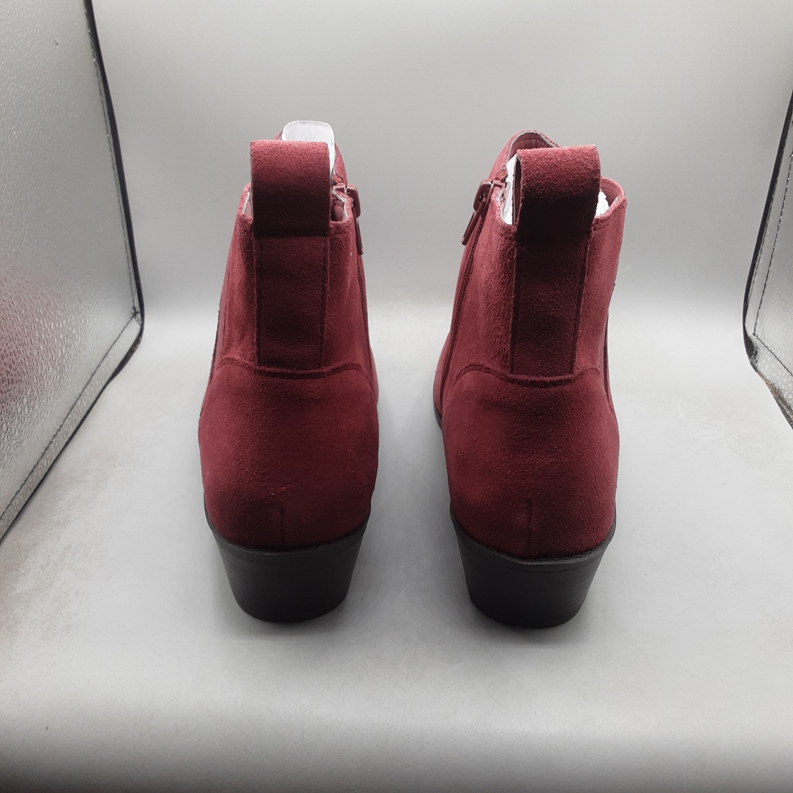 Vionic Roseland Bootie Women's 9.5M Red Shiraz Suede A162