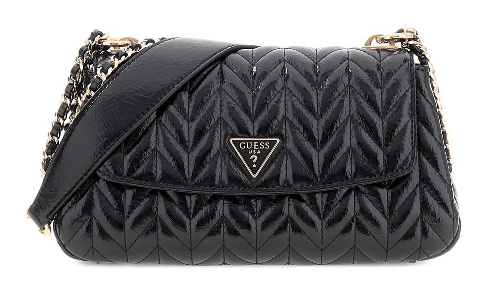 GUESS cross body bag Cheryl Convertible Xbody Flap Black