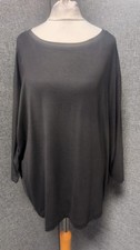 Jacqueline De Yong Jersey Top Black UK L RRP �15 Ln150 KK 12