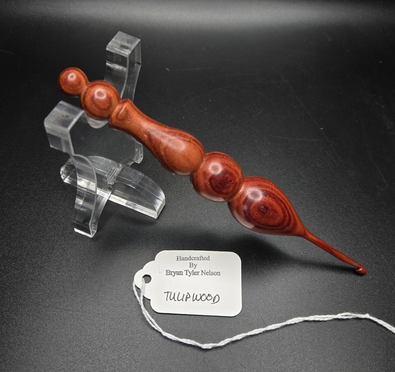Handcrafted Bryan Tyler Nelson - TULIPWOOD - Crochet Hook NEW Furls
