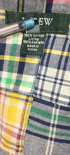 J Crew Blazer Sport Jacke Herren Sm Madras Mehrfarbig Patchwork Karo Leicht - Bild 19 von 24