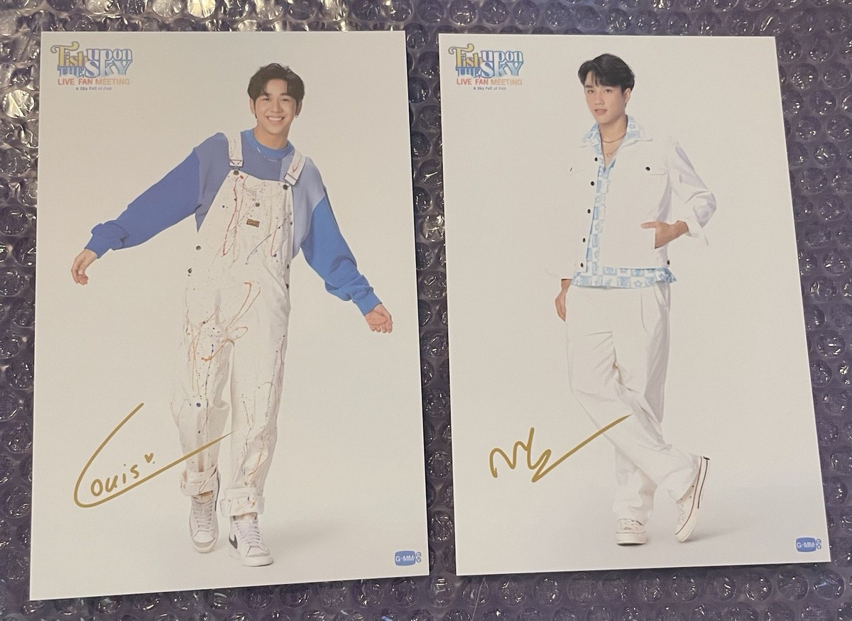 GMMTV FISH UPON THE SKY SIGNED AUTOGRAPHED POSTCARD SET