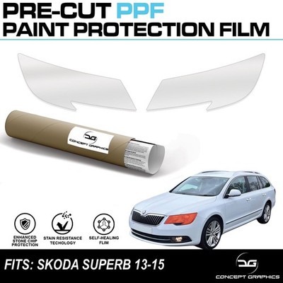 Scheinwerfer Steinschlagschutz PPF Lackschutzfolie für Skoda Superb 13-15