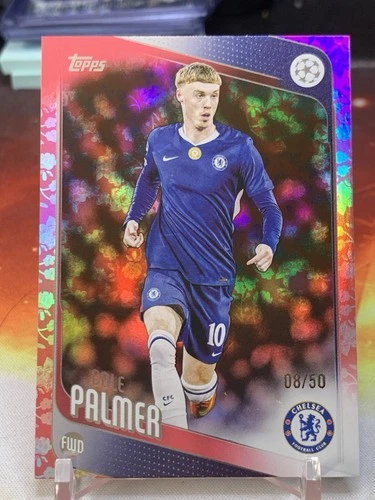 2025-26 Topps UEFA Club Competitions - Cole Palmer #118 Spring Pink /50